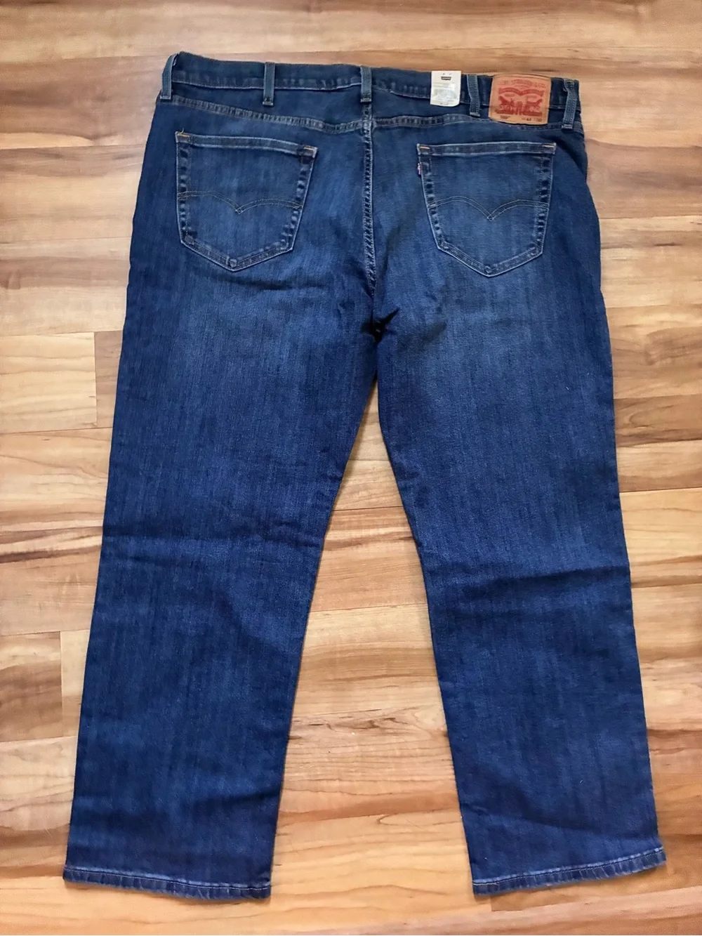 Men’s Levi's Dark Blue Straight Jeans - Classic Five-Pocket 44x30